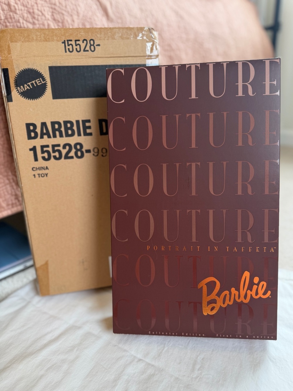 1996 Barbie Portrait in Taffeta Couture #15528 NRFB Original Shipper